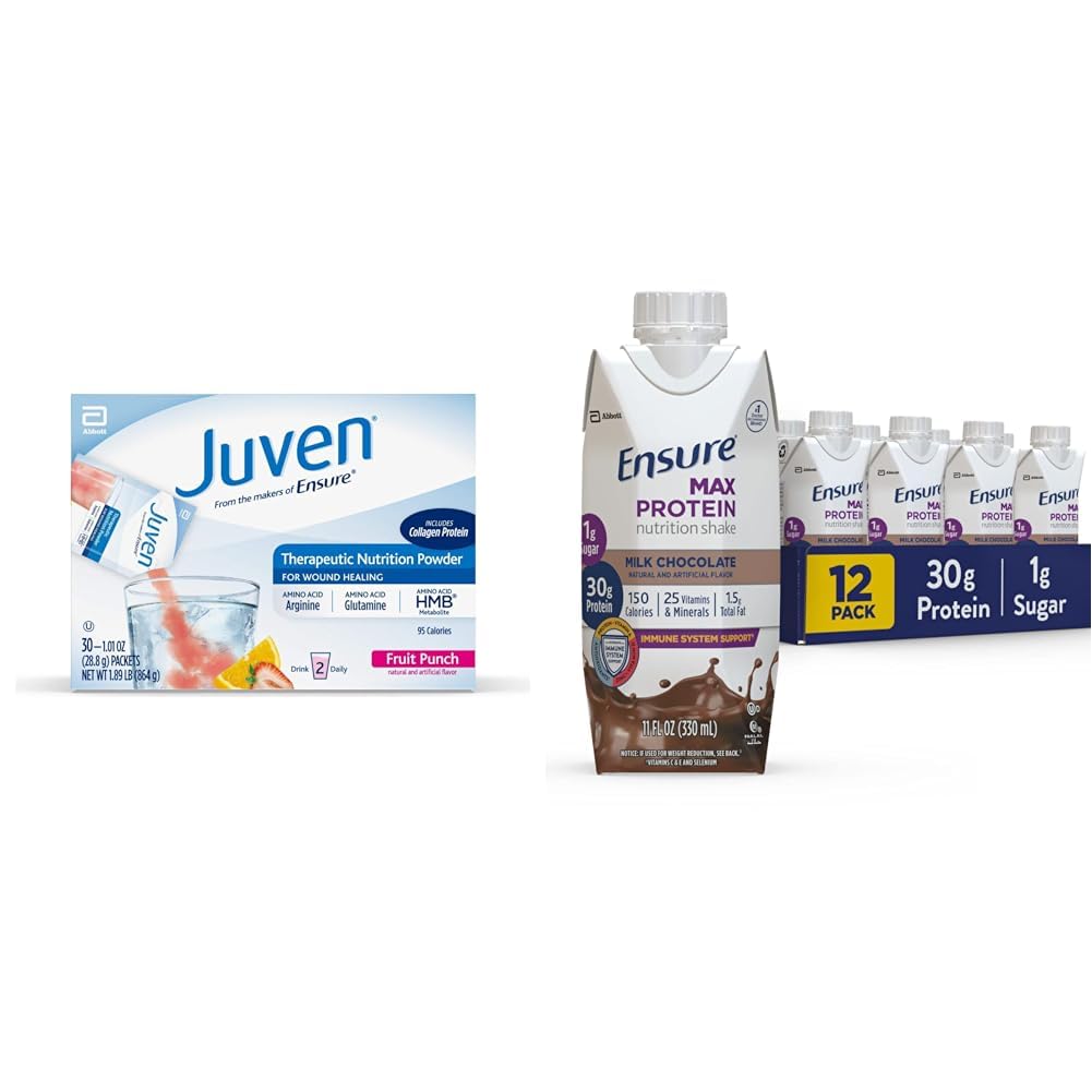 Juven Therapeutic Nutrition 음료 믹스 파우더 Wound Healing Support & Ensure Max Protein Nutrition Shake 와 30g의 단백질