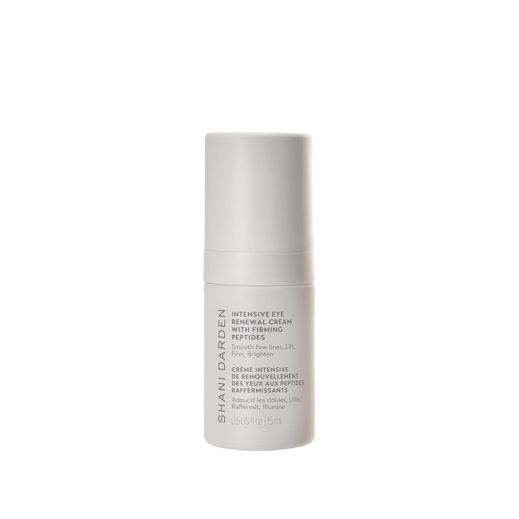 SHANI DARDEN Intensive Eye Renewal Cream, Dark Circles, Fine Lines, Wrinkles & Crows feet with Niacinamide, Shea Butter & Ceramide, Crease-Free & Makeup-Ready, 0.50 fl oz