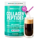 GOBIOTIX 교원질 분말 보충 Probiotics - 여성을 위한 Hydrolyzed 단백질 교원질 분말 - 머리 피부와 못, 합동 및 소화성 건강 - 교원질 펩티드 유형 I와 III - 30의 서빙
