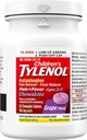 Tylenol 아이들의 통증 플러스 Fever, 포도, 24 Chewable 정제 (팩 2)