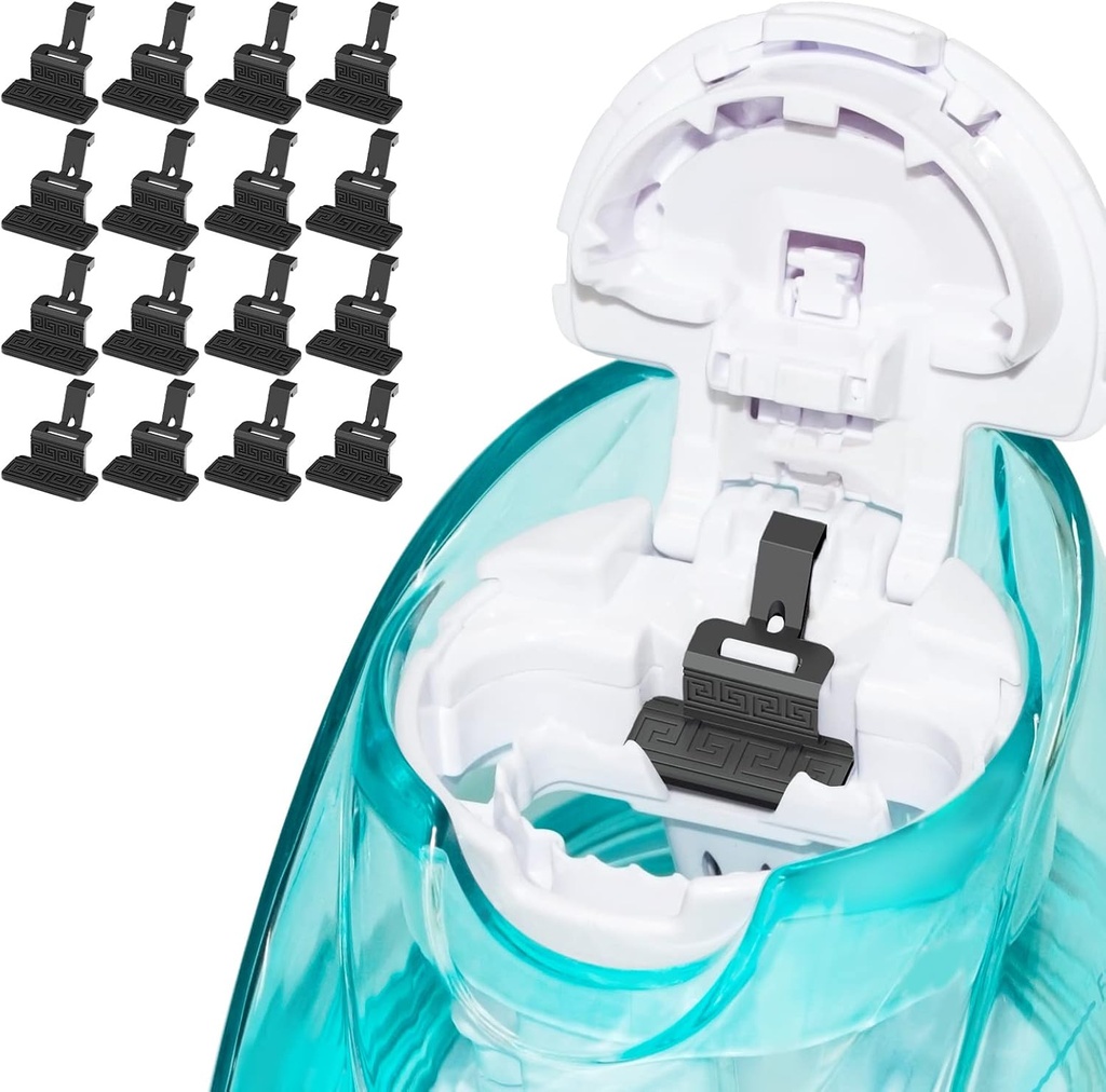FireAnt Silicone Saline Pods Refills 부속품은 Navage Nasal Care, 16 팩 재사용할 수 있는 실리콘 소금 패드 보충, 쉬운 가동 (검정 16 팩)와 호환이 되는