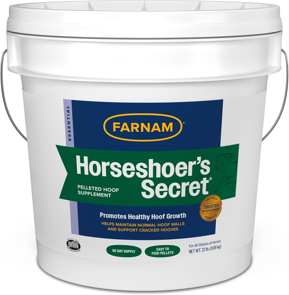 Farnam Horseshoer의 비밀은 말에 대한 Hoof 보충 건강한 hoof 성장을 촉진, 22 lb., 60 일 공급