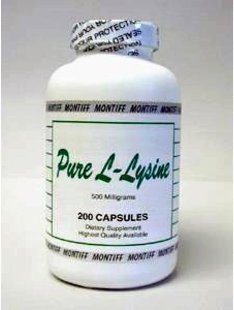 순수한 L 리진 500 mg 200 모자