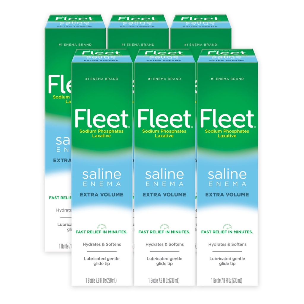 Fleet Laxative Saline Enema, 7.8 Fl Oz (6의 포장)