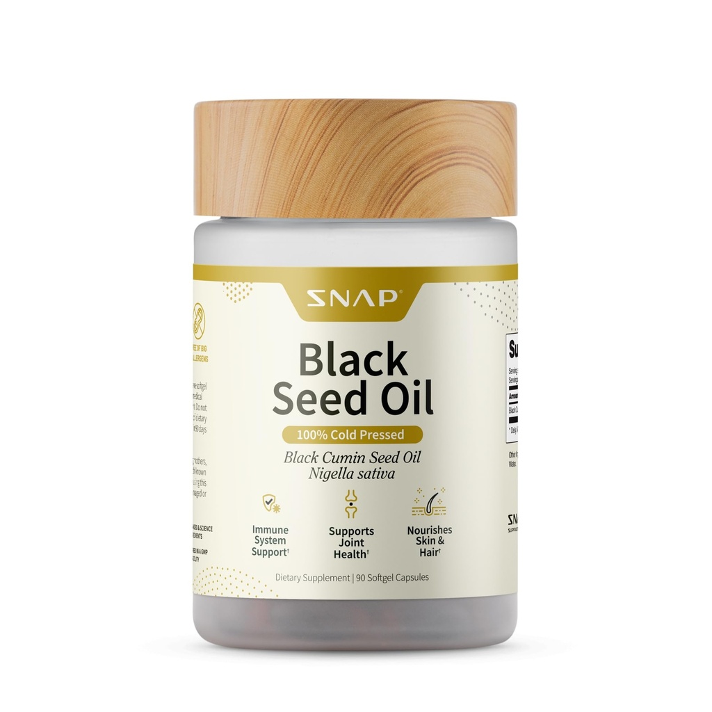 황급한 보충 교재 검정씨 기름 캡슐 – 100% 찬 눌러진 유기 Nigella Sativa – 지원 면역력, 해독, 피부, 머리, 합동 & 전반적인 웰니스 – 90 Softgels
