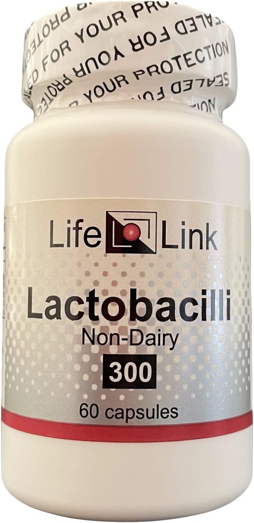 LifeLink Lactobacilli Complex | 10 억 CFU | 60 캡슐 | Microbiome Support, Healthy Bowel Movement | 글루텐 프리 & 비 GMO | 미국에서 제작