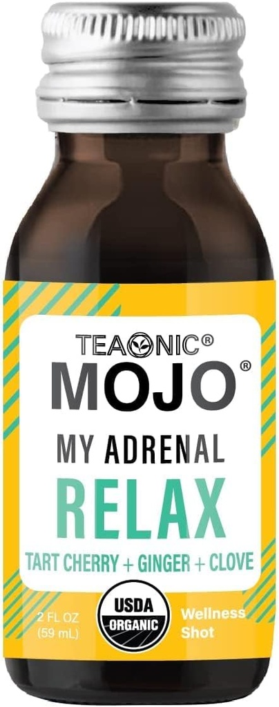 TEAONIC Adrenal과 Immune 지원 웰니스 샷 콤보, 24 웰니스 샷 팩 - 내 Adrenal Mojo 및 내 Immunity Mojo