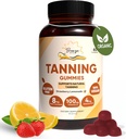 Tanning Gummies, Beta-Carotene & Vitamin C & Astaxanthin, 자연적인 Tanning 보충교재, Vegan, Non-GMO - 180 Gummies - 3 팩