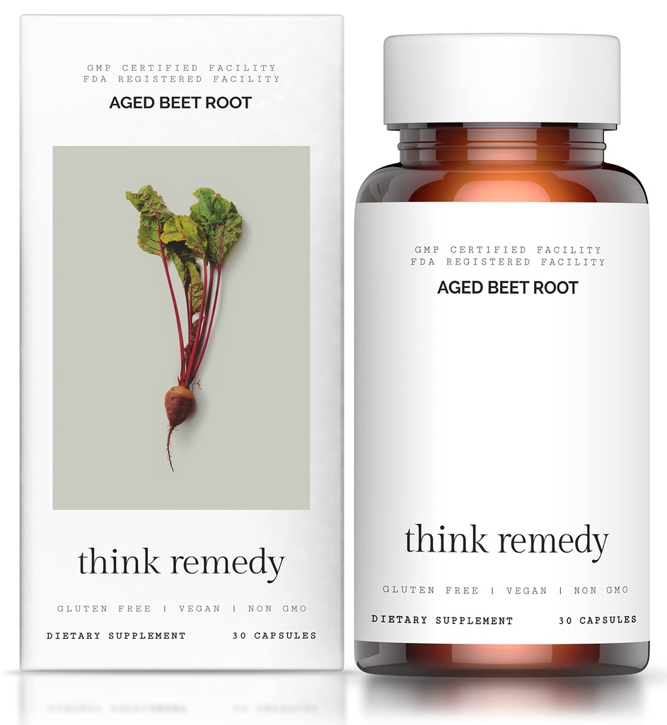 Aged Beet 뿌리 캡슐 - stamina를위한 사탕 약 - 유기 사탕수수수수수수 분말 - 질산염 설탕 없음 - 30 캡슐 - 사탕수수수수 - 슈퍼