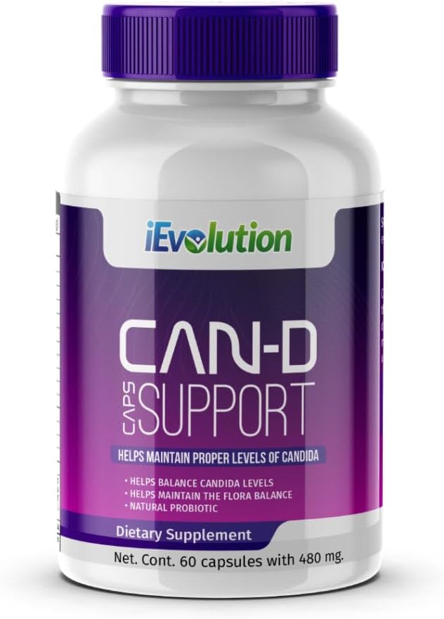 Can-D Caps Advanced Candida Control Supplement : Natural Garlic, Cat's Claw, Ginger, 칼슘 및 마그네슘 - Fungicidal & Health Improvement Formula와 면역 체계 지원
