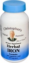 Christopher의 본래 공식 초본 철 공식, 자연적인 철 지원, 450 mg, 100 채식 캡슐