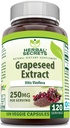 허브 시크릿 포도 추출 물 보충 | 250 Mg per 서빙 | 120 Veggie 캡슐 | Non-GMO | 글루텐 프리 | 미국