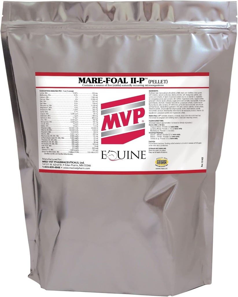 Mare Foal II-P (10lb)는 Mares, Foals & Yearlings를 위한 다 비타민/Mineral 보충교재를 균형을 잡았습니다