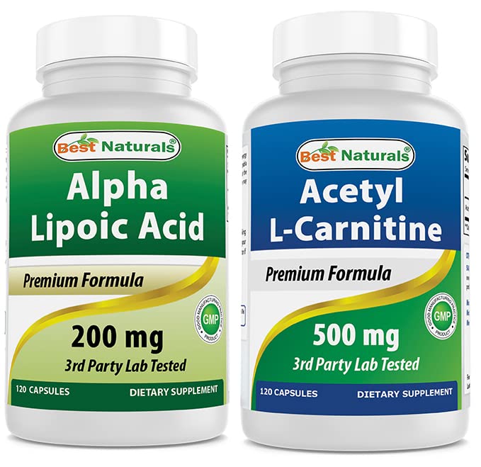 제일 자연적인 알파 Lipoic 산 200 Mg & Acetyl L 카르니틴 500 Mg