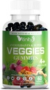 VITINITY는 진짜 최고 채소 Delicious 거미 보충교재, 남자, 여자 & 아이 (60의 가슴), 30의 채소, 견과류, 과일 및 야채 비타민, 비 GMO, 뚱뚱한 기초, 글루텐 자유로운, 더 많은 알약 (30 일 공급)로 만든