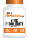BulkSupplements.com 아연 Picolinate Softgels - 아연 11mg, Immune 지원, 글루텐 무료 - 봉사 당 1 Softgel, 240 조사 (1의 포장)