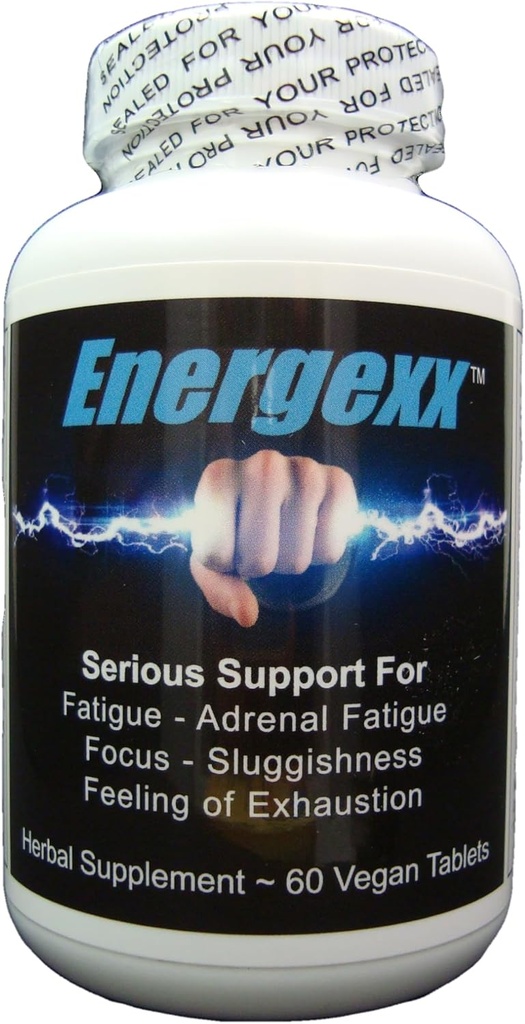 Energexx - 심각한 Adrenal 지원 / 피로, 초점, Sluggishness, Ginger, Ashwagandha 및 Rhodiola Rosea와 에너지 부스터. 남성 및 여성을위한.