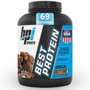 BPI 스포츠 최고의 단백질 - 100 % Whey Protein Powder - 근육 성장, 회복, 식사 교체 - 필러 없음, 글루텐 무료 - 남성 및 여성을위한 최고의 단백질 분말 | 초콜릿 브라운 - 5.1 파운드 (GBP)