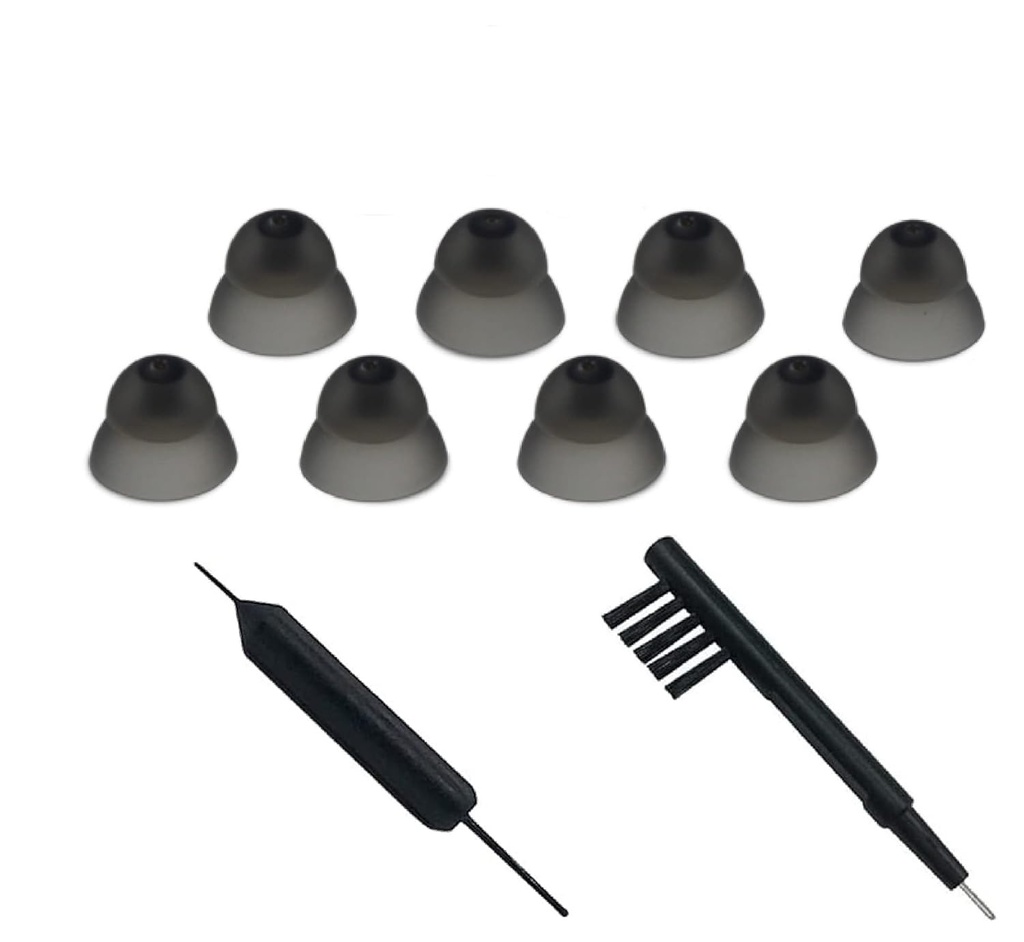 보청기 Ear Domes Cleaning Tools 보청기 Close Domes for Resound Sure Fit Style RIC RITE 및 Open Fit BTE 보청기 브러시 클리너 (S 크기 8PCS)