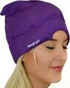 Magic Gel Migraine Ice Head Wrap - 실제 편두통 및 두통 구호 | 원래 두통 모자 | 냉, 편안하고, 어두운 & 차가운; 의사에 의해 승인, Thousands에 의해 사랑 - 보라색