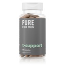 남성 T-Support 보충교재를 위해 순수한 | Maca, 비타민 D, & Ashwagandha, 근육 건강을 가진 남성을 위한 채식 총 지원 | 내구시간, 힘, 초점, & 에너지 지원 | 60의 캡슐