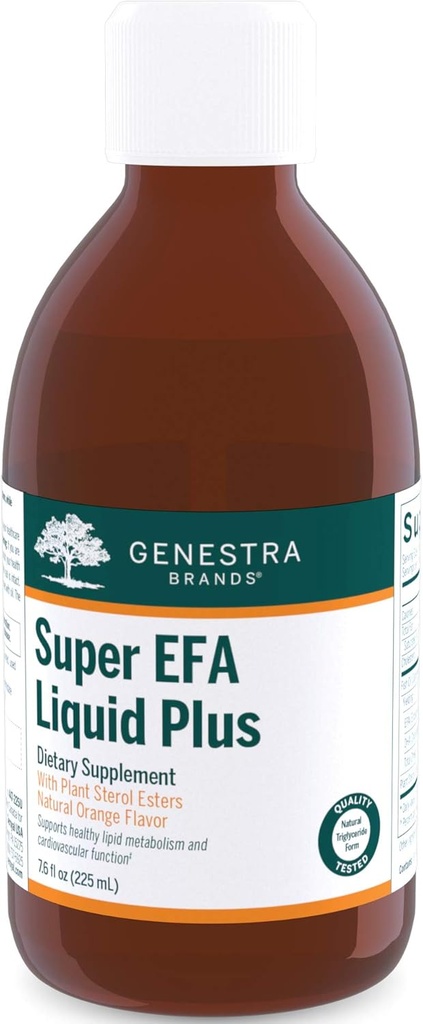 Genestra 브랜드 슈퍼 EFA 액체 플러스 | 식물 스테롤의 필수 지방산 공식 | 7.6 fl. oz.