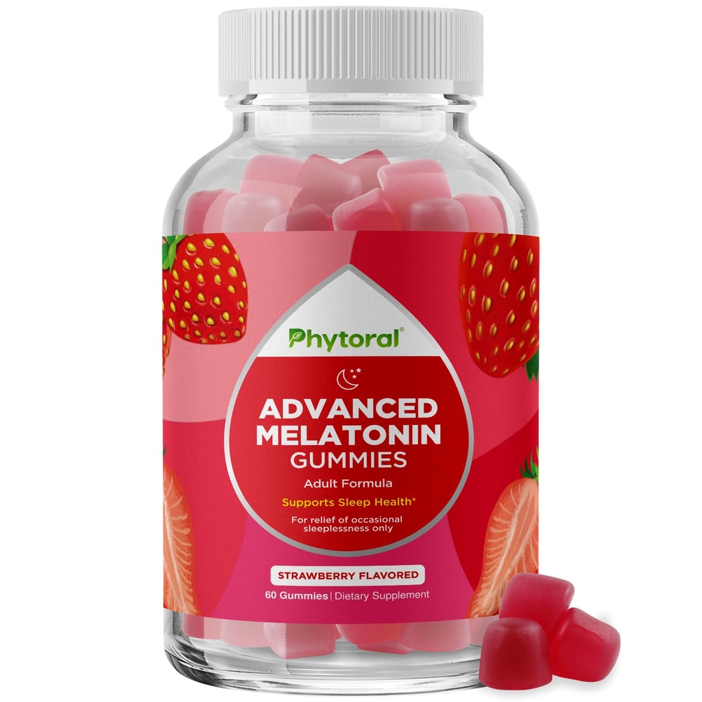 Melatonin 거미 비타민 수면 보충교재 - 자연적인 성숙한 Melatonin Gummies 5mg 깊은 잠 보충교재 - 5mg Mood 지원 Restful Gummies 및 야간 Immunity