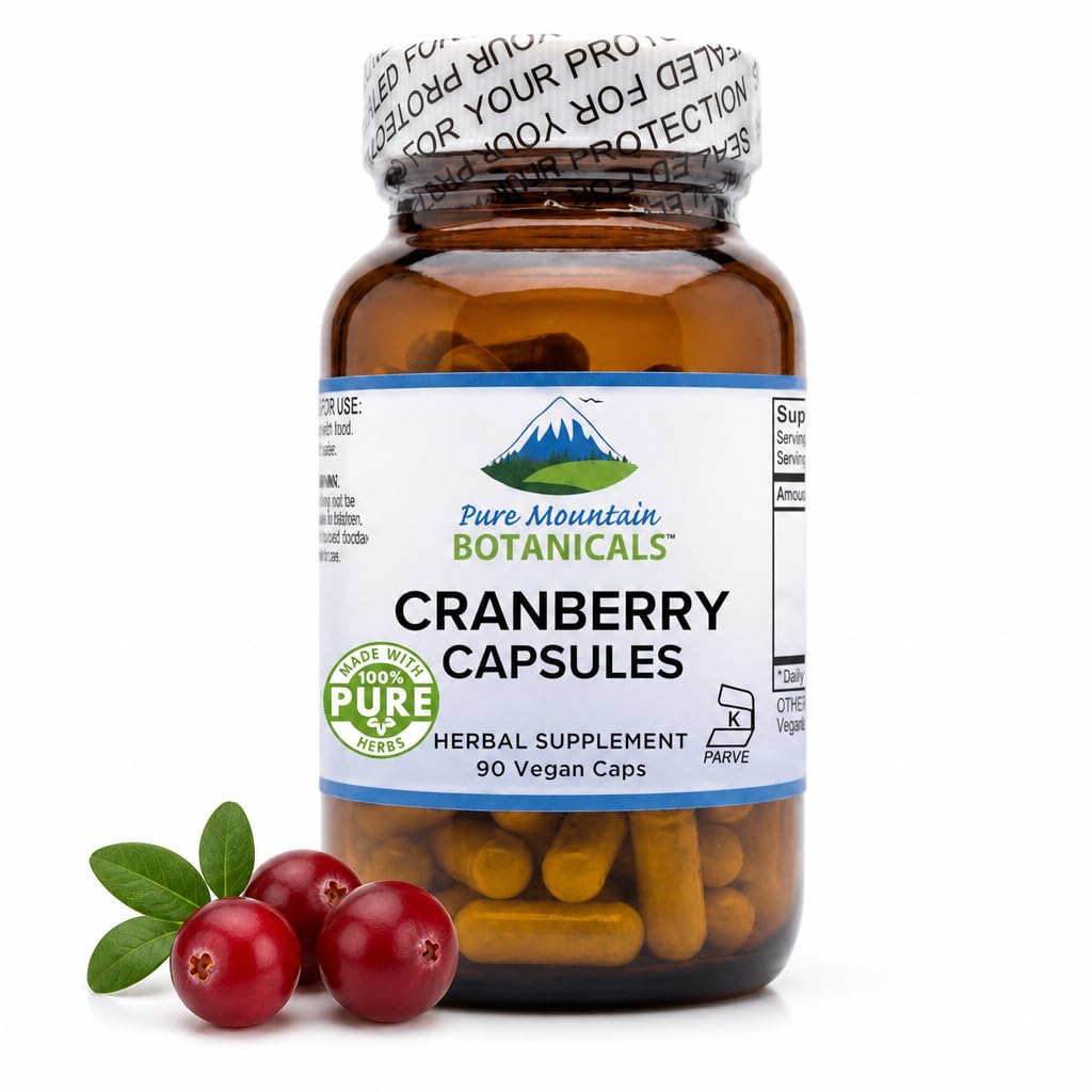 400mg Cranberry 농축 추출물 보충교재를 가진 순수한 산 식물 크랜베리 알약 Kosher Vegan 캡슐