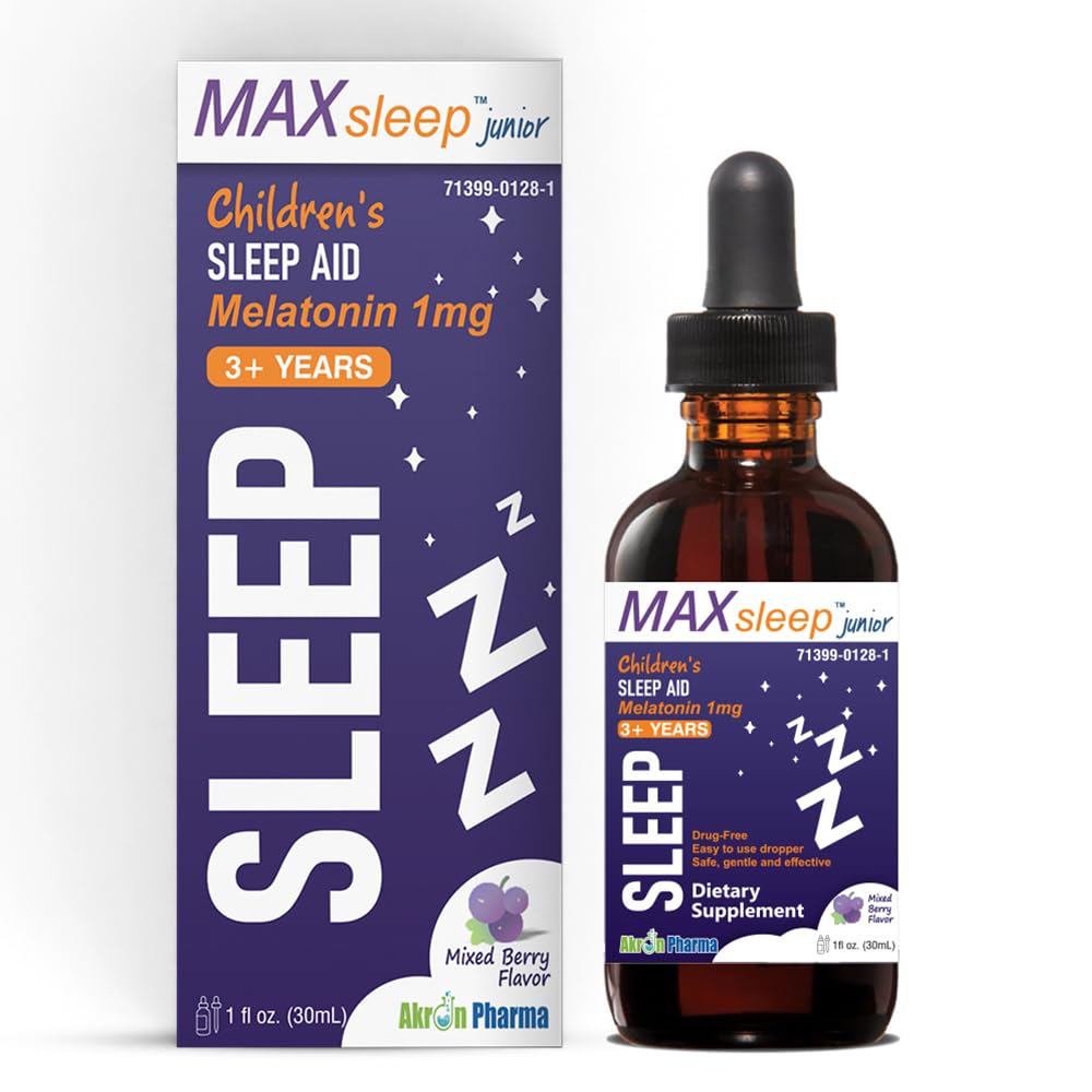 MAX Sleep Junior for Kids - 달콤한 꿈을위한 멜라토닌 수면 드롭