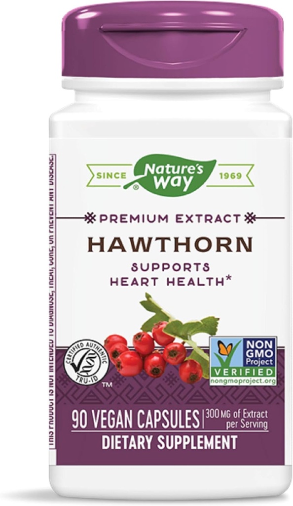 Hawthorn 표준화 된 추출물 - 90 - 캡슐