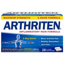3개의 활동적인 성분을 가진 Inflammatory 고통 공식 모자: Aspirin, Acetaminophen & Caffeine, 백색, 28의 조사 (1의 포장)