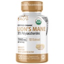 Nature's Fusions Nutri 유기 사자 Mane 보충교재 캡슐 - 1900 mg, 10:1 이중 적출, 120 조사 - 버섯 추출물 (Fruiting Body) - 제 3 자 시험