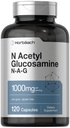 Horbaach N-Acetyl Glucosamine 1000 mg | 120 캡슐 | N-A-G 보충교재 알약 | 비 GMO & 글루텐 무료