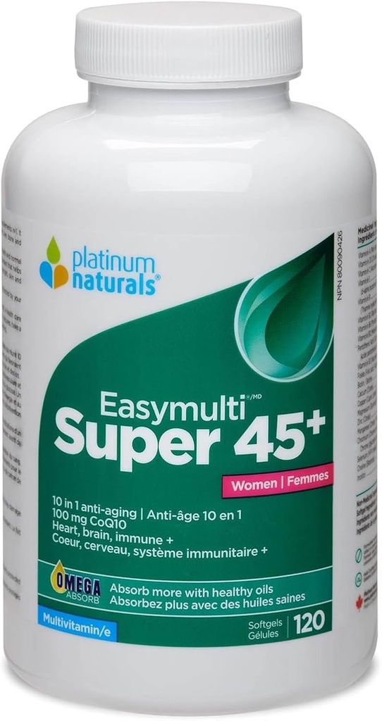 여성을 위한 PLATINUM 최고 Easymulti 45+ (120 sgels)