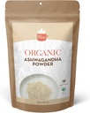 SPICY ORGANIC 유기 Ashwagandha 뿌리 분말 – 1 lb., 비 GMO, 100% 인도 출신 – 인도 인삼 (Withania Somnifera) – 천연 스트레스 지원, 에너지 및 면역 건강