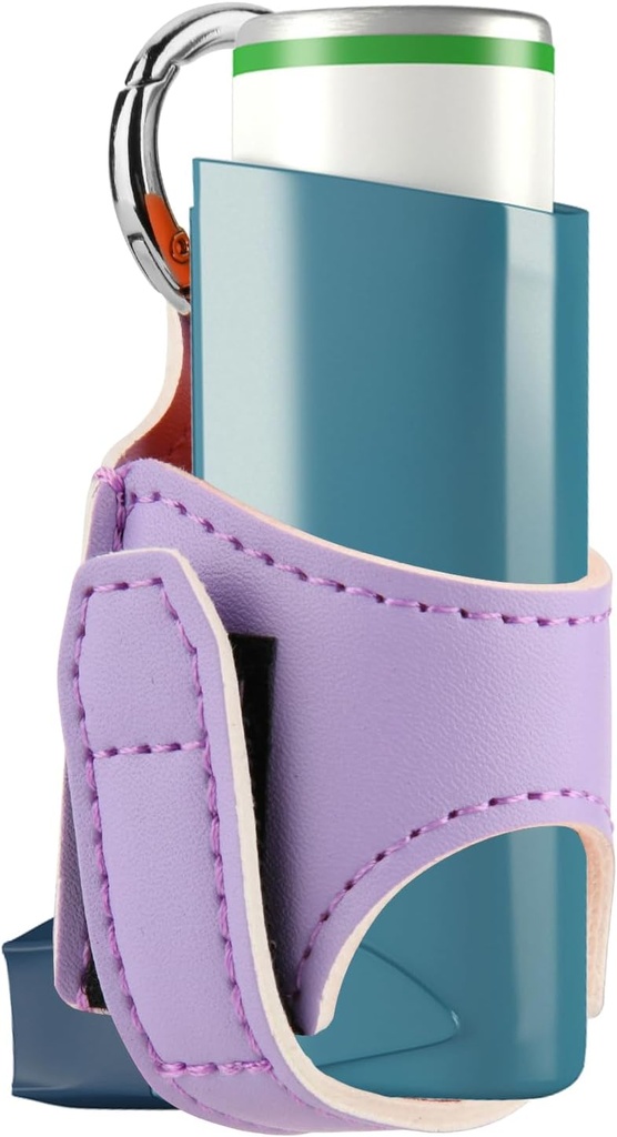 Beautyflier Asthma Inhaler 홀더 PU 가죽 여행 Handy 홀더 성인과 아이, Inhaler 포함되지 않는