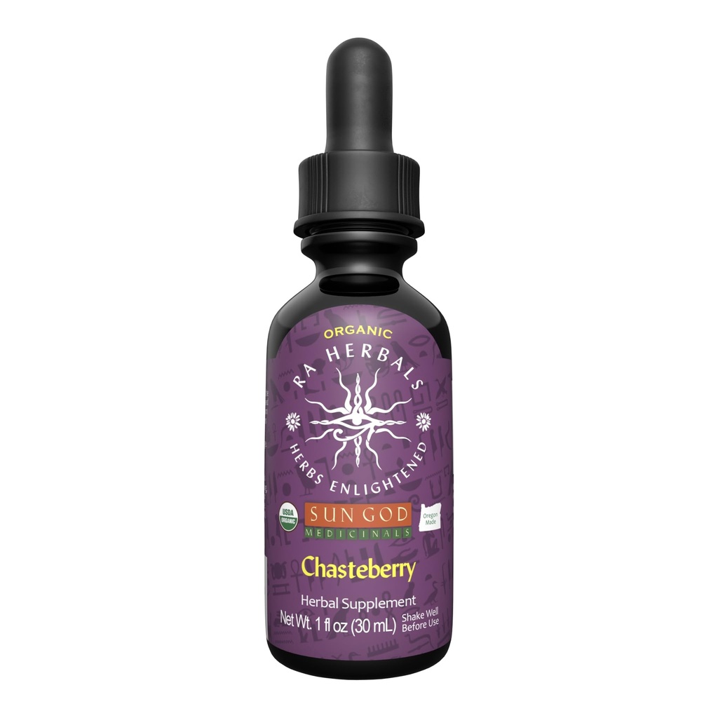 라 허브 유기농 차 스테 베리 추출물 | Vitex Agnus-Castus Herbal Tincture | 여성 호르몬 밸런스 및 생리 지원 | USDA Organic, Vegan, Liquid Drop | 1 fl oz