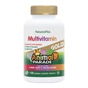 Natures Plus Animal Parade Gold Children's Multivitamin - 모듬 체리, 오렌지 및 포도 맛 - 120 Chewable Animal-Shaped Tablets - 채식주의 자, 글루텐 무료 - 60 서빙