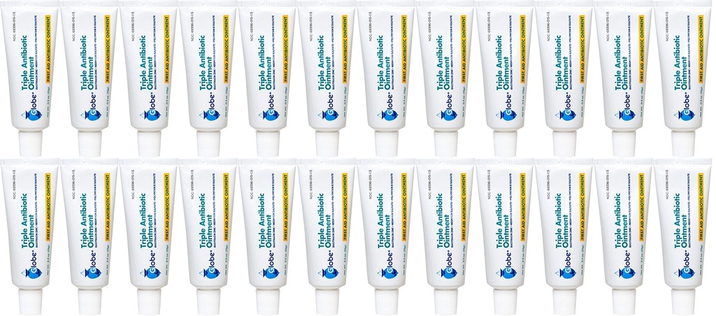 지구 세 배 항생제 첫번째 원조 연고, 0.5 oz (24-Pack) 첫번째 원조 항생제 연고, 24 시간 감염 보호, 마이너 스크랩, 화상 및 커트를 위한 부상 치료