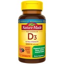 Nature Made Vitamin D3 5000 IU (125 mcg) 추가 강도, 면역 지원을위한 비타민 D 보충, 70 설탕 무료 빠른 용해 정제, 70 일 공급