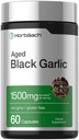 Horbäach Aged 마늘 추출물 캡슐 1500mg | 60 개 | 발효 보충교재 | Non-GMO, 글루텐 무료