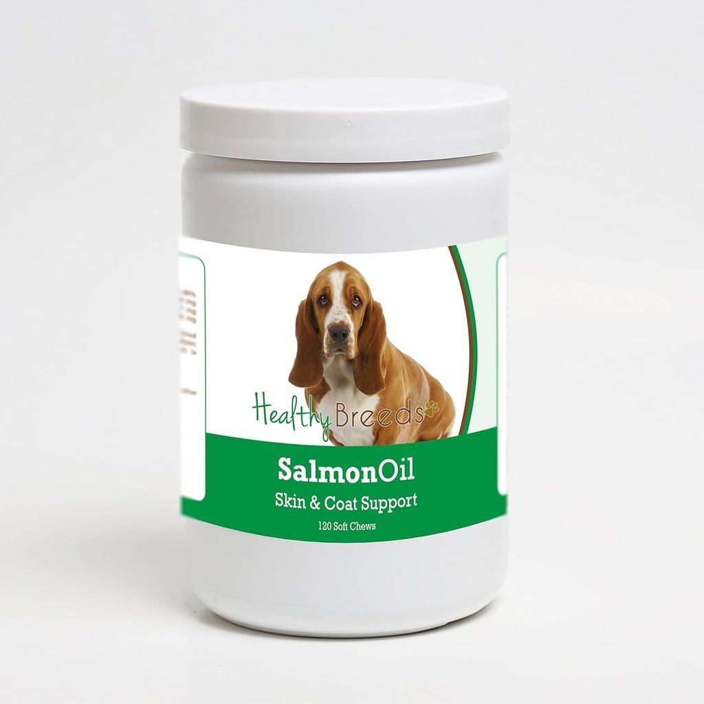 건강한 Breeds Basset Hound 연어 기름 연약한 Chews 120 조사