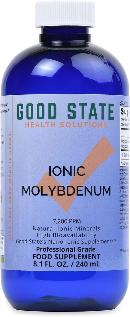 좋은 상태 액체 이오니아 Molybdenum (2 mg 성분, 플러스 2 mg fulvic 산에서 96 서빙 - 8 fl oz)
