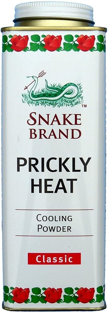 뱀 상표 매일 사용을 위한 Prickly 열 냉각 분말 - 반대로 주름, 열 돌진 기복, 고전적인 본래 냄새 (9.9 Oz/280g)