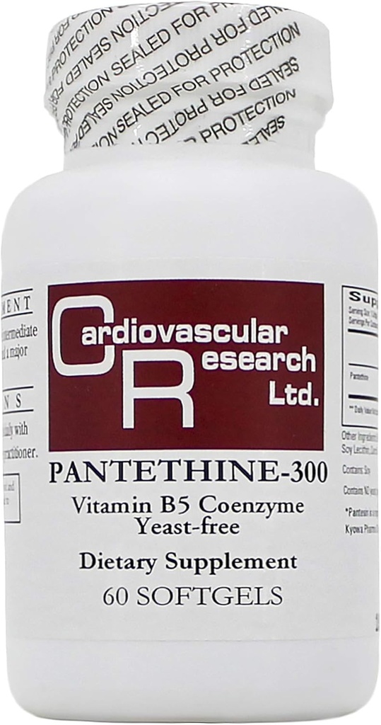 Pantethine 300mg (Pantesin) 60 Softgels - 2 팩 - 생태 공식 / 심혈관 연구