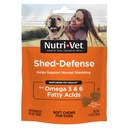 Nutri-Vet Shed Defense Soft Chews for Dogs, Skin and Coat Supplement for Dogs, Omega 3 from Fish Oil, Dry & Itchy Skin Relief Treatment, 강아지 Essentials, 60 소프트 체스