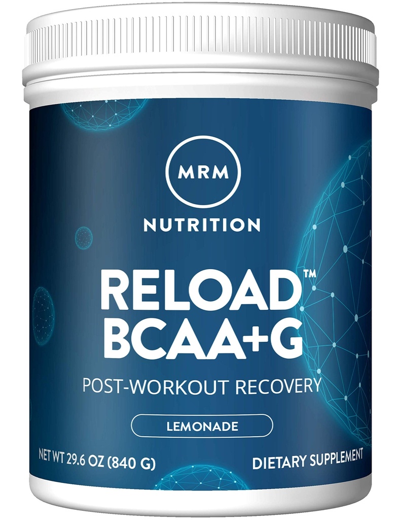 MRM BCAA+G RELOAD 포스트 운동 회복 – 레몬, 840g - 콘테이너 당 60의 서빙