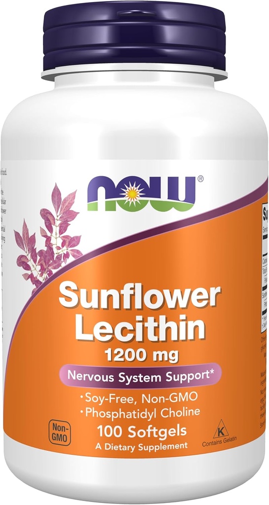 지금 음식 해바라기 Lecithin 1200MG, 100 조사