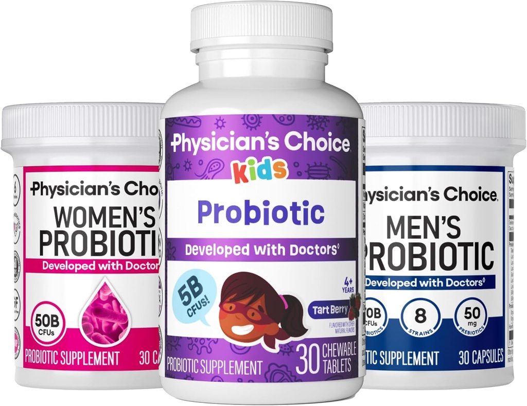 Probiotic Family Bundle - 여성 프로보 (30ct) + 어린이 프로보 (30ct) + 남자 프로보 (30ct)