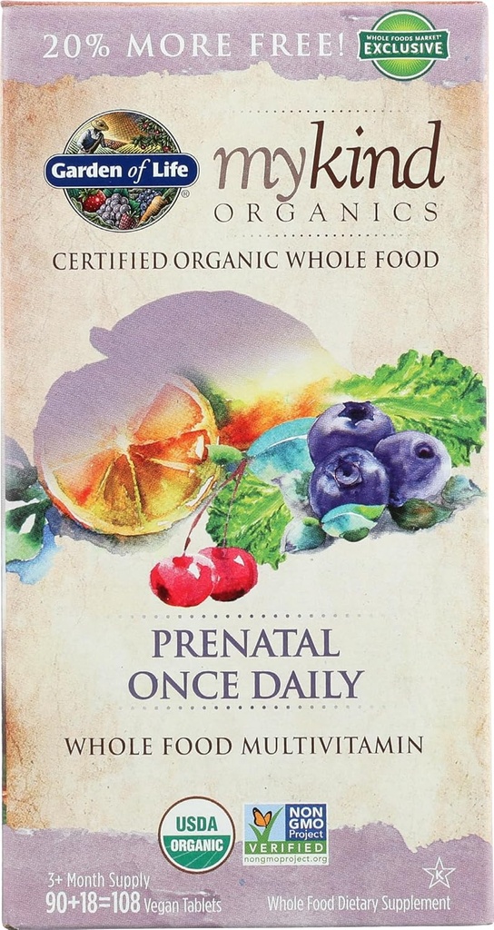 생활의 정원 유기 신화 Prenatal 한 번 매일, 108 CT
